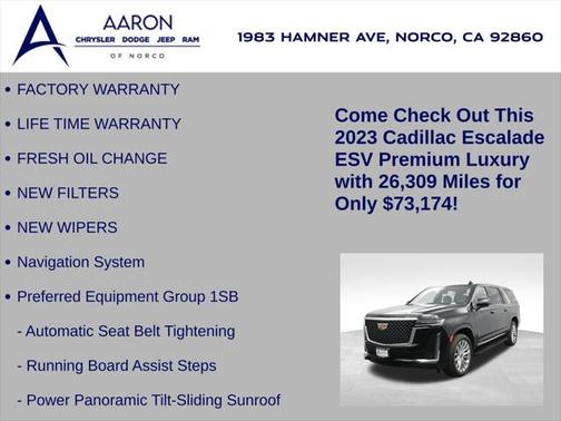 2023 Cadillac Escalade ESV Premium Luxury