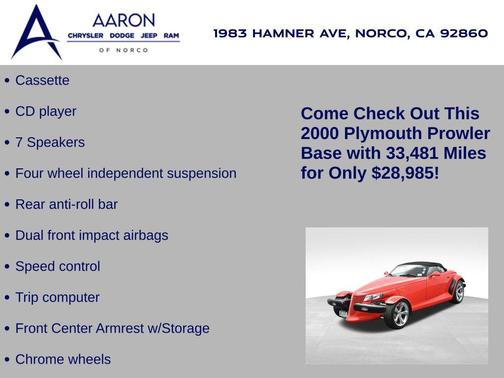 2000 Plymouth Prowler Base