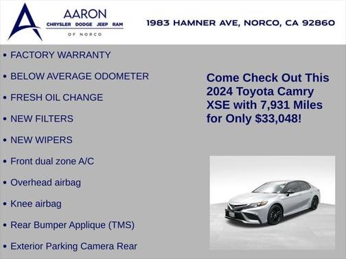 2024 Toyota Camry XSE