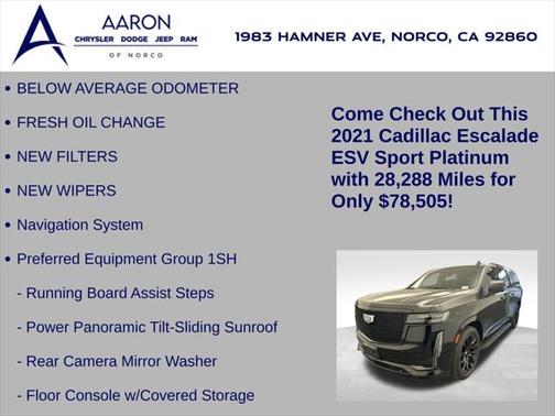 2021 Cadillac Escalade ESV Sport Platinum