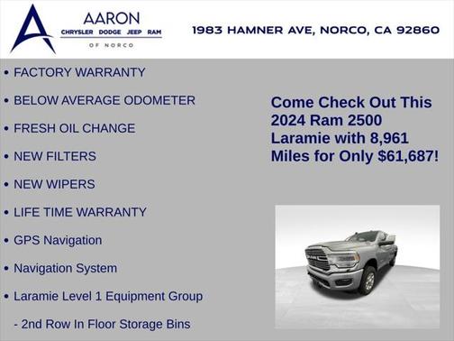 2024 RAM 2500 Laramie Crew Cab 4x4 6'4' Box