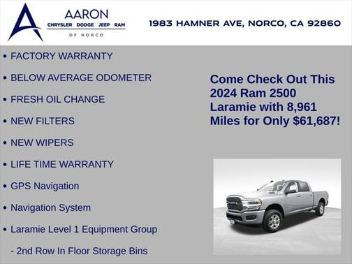 2024 RAM 2500 Laramie Crew Cab 4x4 6'4' Box