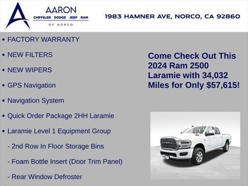 2024 RAM 2500 Laramie Crew Cab 4x4 6'4' Box