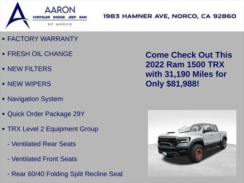 2022 RAM 1500 TRX