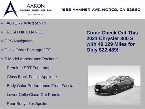 2021 Chrysler 300 S