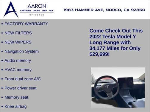 2022 Tesla Model Y Long Range Dual Motor All-Wheel Drive