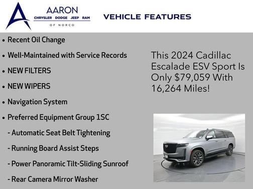 2024 Cadillac Escalade ESV Sport