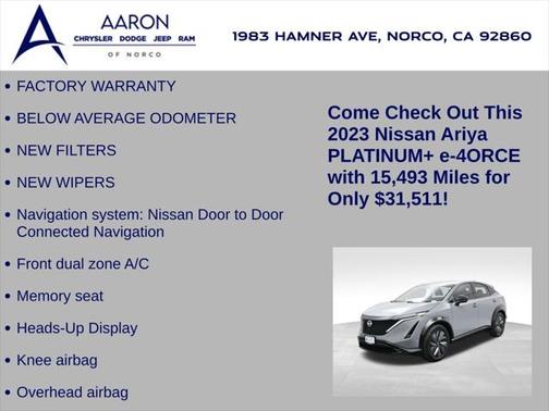 2023 Nissan ARIYA PLATINUM+