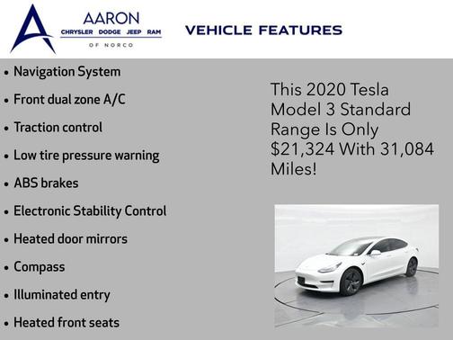 2020 Tesla Model 3 Standard Range