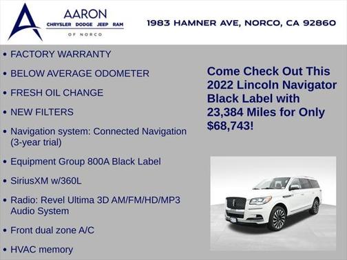 2022 Lincoln Navigator Black Label