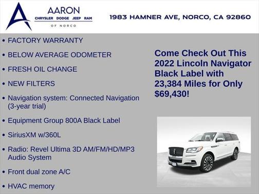 2022 Lincoln Navigator Black Label