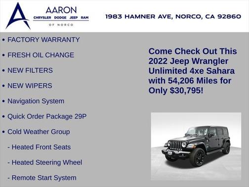 2022 Jeep Wrangler Unlimited 4xe Sahara