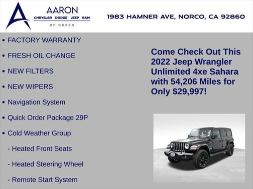 2022 Jeep Wrangler Unlimited 4xe Sahara