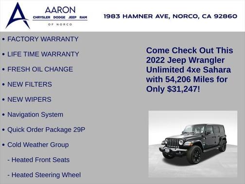 2022 Jeep Wrangler Unlimited 4xe Sahara