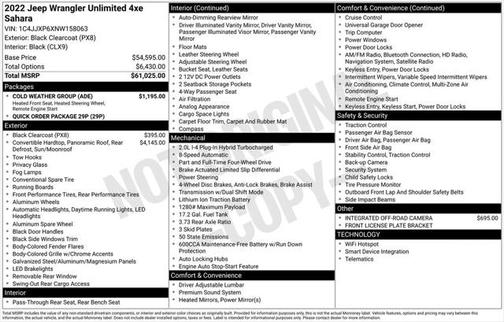 2022 Jeep Wrangler Unlimited 4xe Sahara