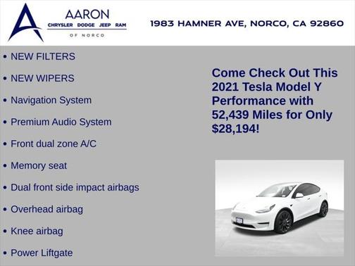 2021 Tesla Model Y Performance Dual Motor All-Wheel Drive