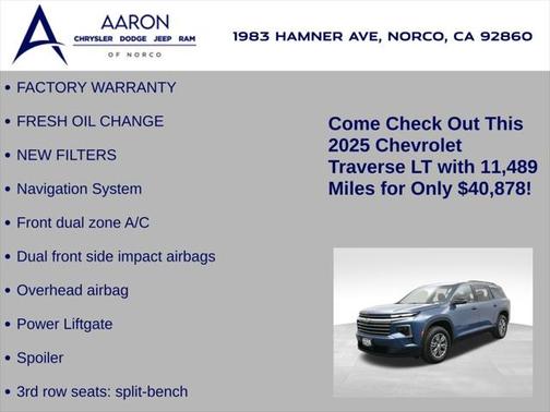 2025 Chevrolet Traverse LT