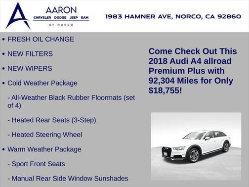 2018 Audi A4 allroad 2.0T Premium
