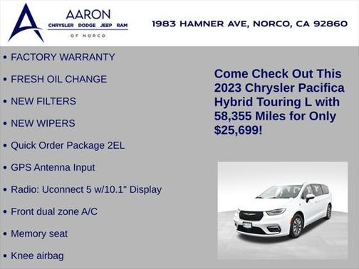 2023 Chrysler Pacifica Hybrid Touring L