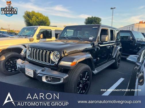 Black Clearcoat 2025 Jeep Wrangler 4xe Sahara