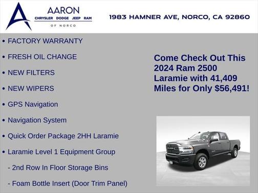 2024 RAM 2500 Laramie Crew Cab 4x4 6'4' Box
