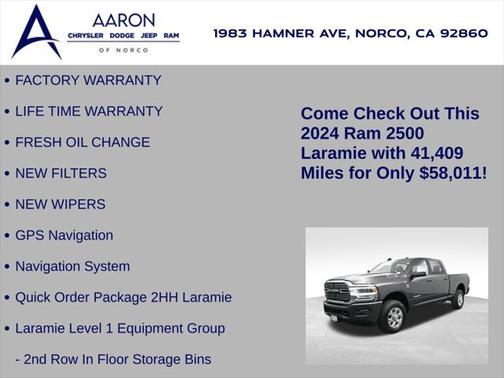 2024 RAM 2500 Laramie Crew Cab 4x4 6'4' Box