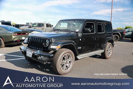 Black Clearcoat 2023 Jeep Wrangler 4xe Sahara High Altitude