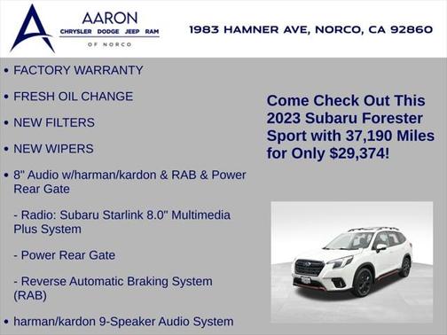 2023 Subaru Forester Sport