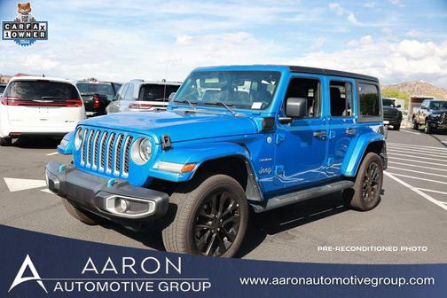 Hydro Blue Pearlcoat 2023 Jeep Wrangler 4xe Sahara