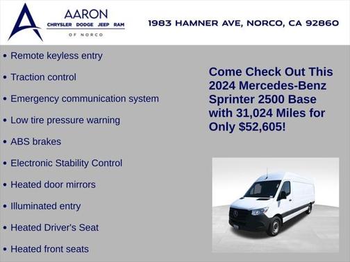 2024 Mercedes-Benz Sprinter 2500 High Roof