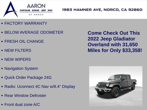 2022 Jeep Gladiator Overland