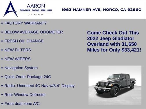 2022 Jeep Gladiator Overland