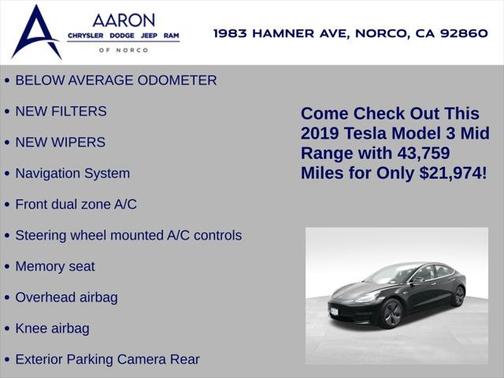 2019 Tesla Model 3 Mid Range
