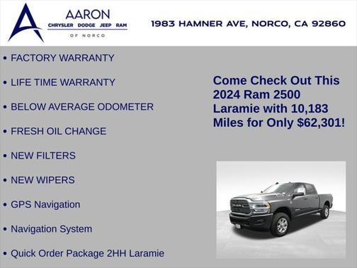 2024 RAM 2500 Laramie Crew Cab 4x4 6'4' Box