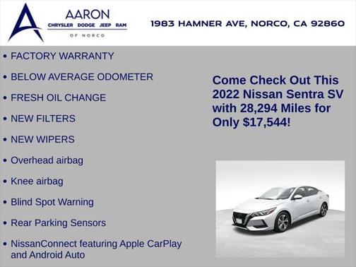 2022 Nissan Sentra SV