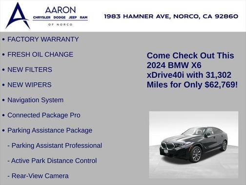 2024 BMW X6 xDrive40i