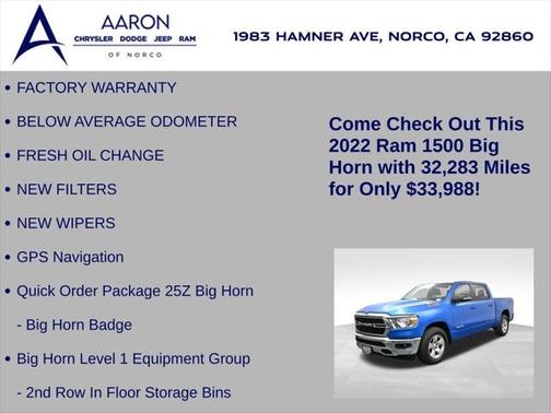 2022 RAM 1500 Big Horn/Lone Star