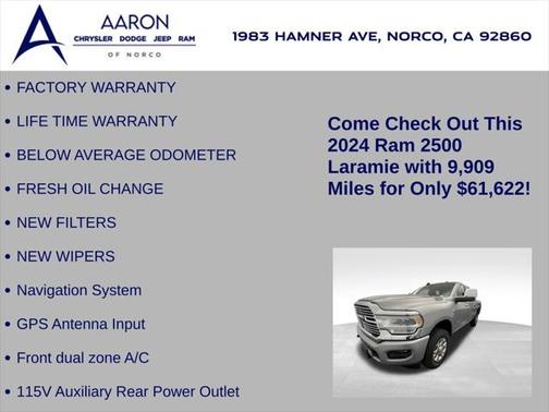 2024 RAM 2500 Laramie Crew Cab 4x4 6'4' Box