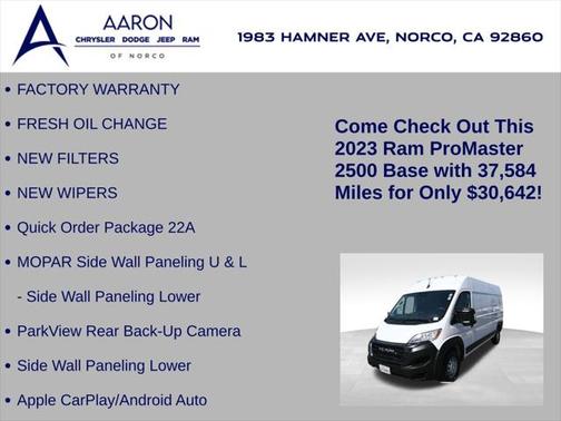 2023 RAM ProMaster 2500 High Roof