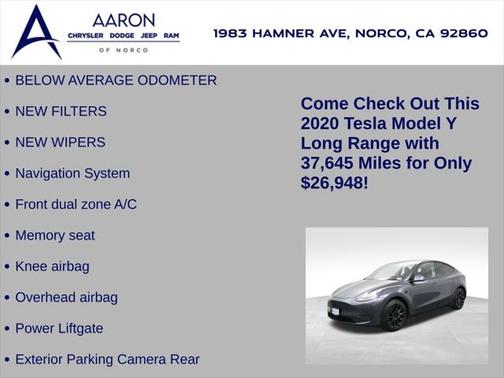 2020 Tesla Model Y Long Range Dual Motor All-Wheel Drive