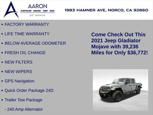 2021 Jeep Gladiator Mojave 4X4