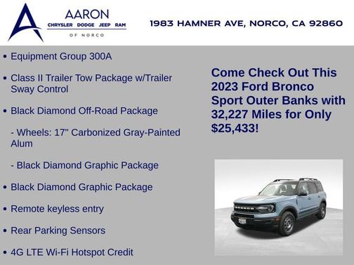 2023 Ford Bronco Sport Outer Banks