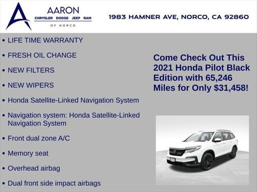 2021 Honda Pilot AWD Black Edition