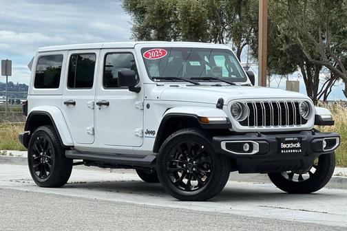 Bright White Clearcoat 2025 Jeep Wrangler 4xe Sahara