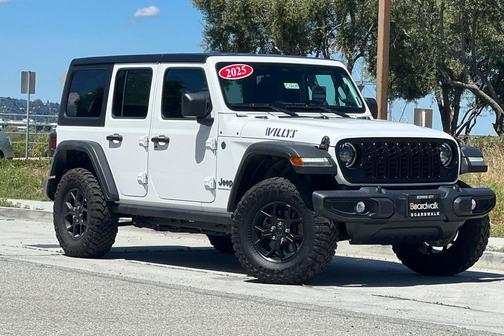 Bright White Clearcoat 2025 Jeep Wrangler 4xe Willys
