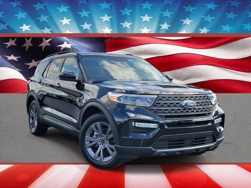 AGATE BLACK METALLIC 2023 Ford Explorer XLT