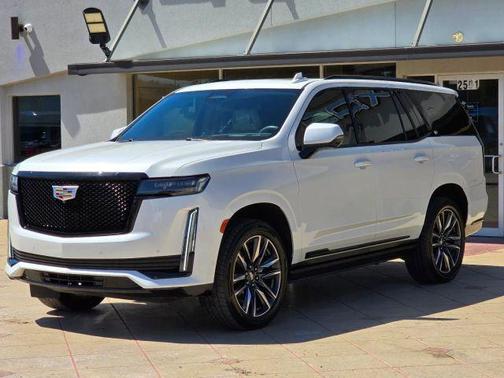 Crystal White Tricoat 2021 Cadillac Escalade Sport Platinum
