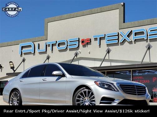 2016 Mercedes-Benz S-Class S 580 4MATIC
