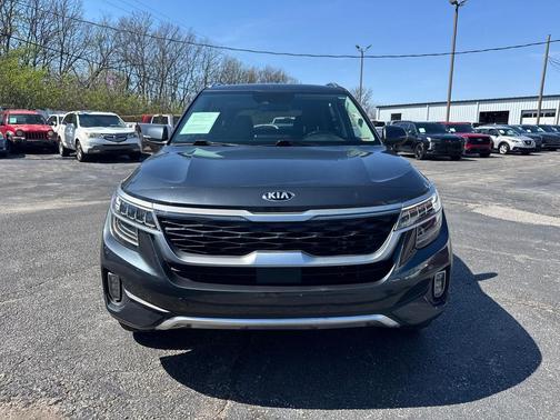 Gravity Gray 2021 Kia Seltos SX Turbo