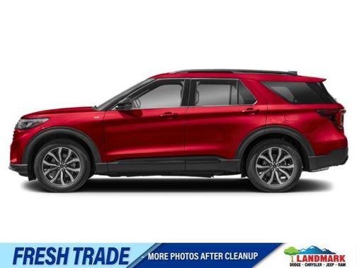Rapid Red Metallic Tinted Clearcoat 2025 Ford Explorer ST-Line